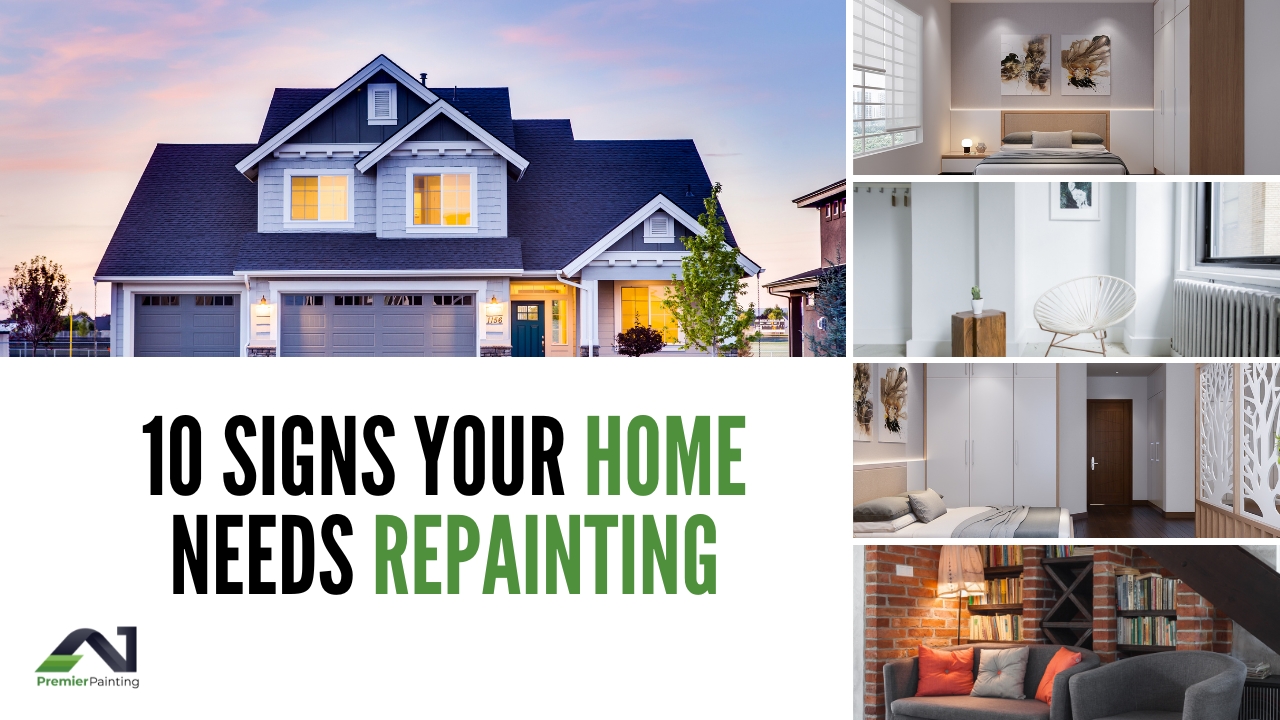 If you recognize any of the above symptoms, you should have a professional evaluation before the problem gets out of hand. Whether you're looking to refresh your interior, rehabilitate your exterior, or repaint your entire house, A1 Premier Painting will give you a free quote with no obligation. Call A1 Premier Painting today to schedule a consultation and receive a quote that is accurate.