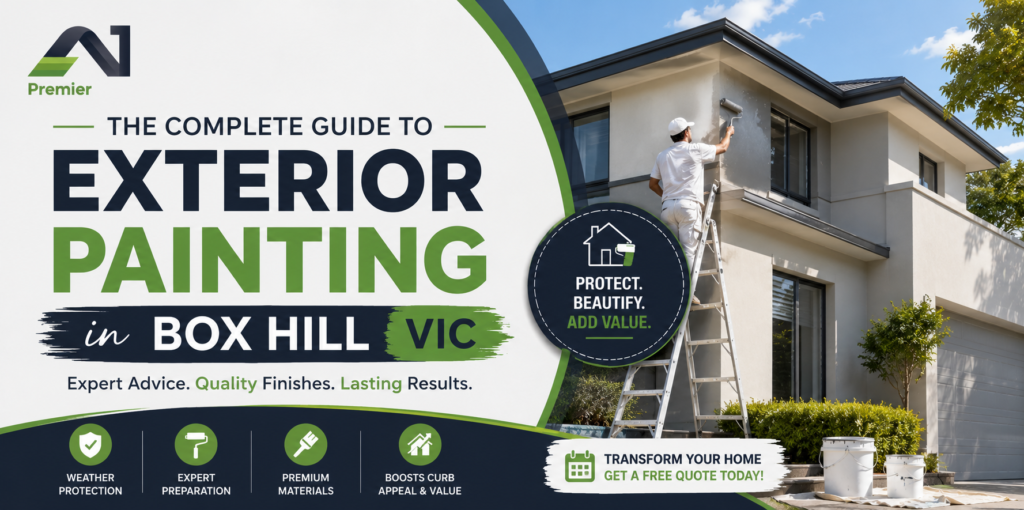 exterior house painting in Box Hill