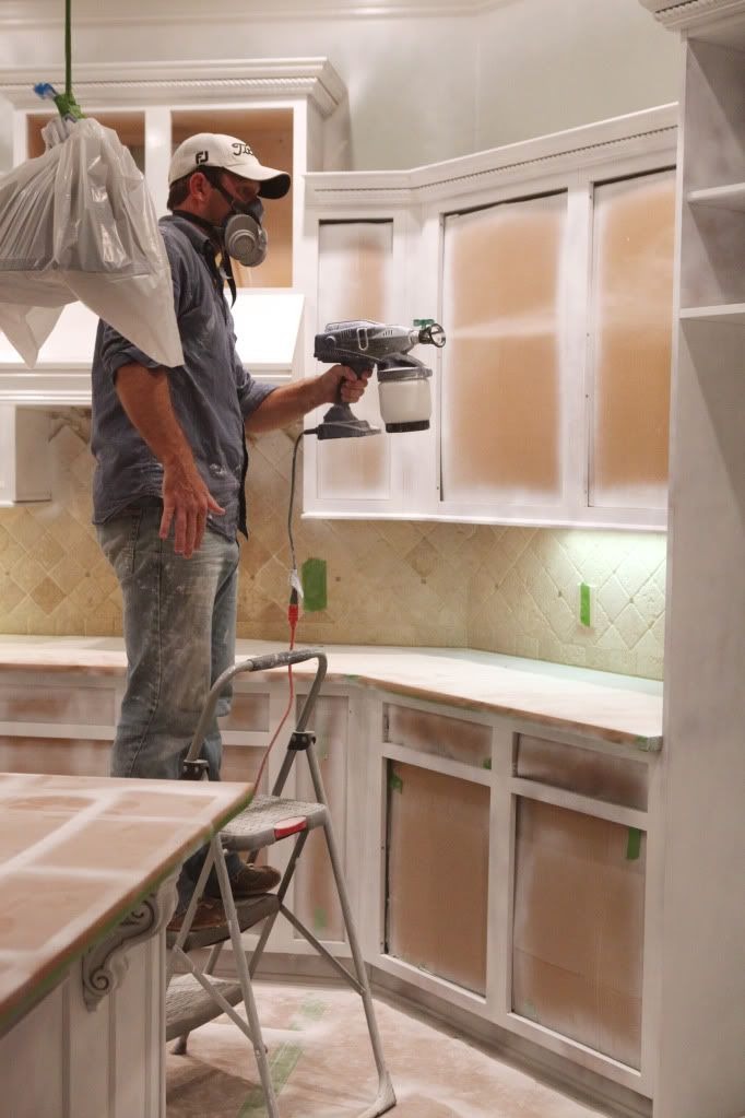 Spray painting Box Hill — smooth cabinet finish