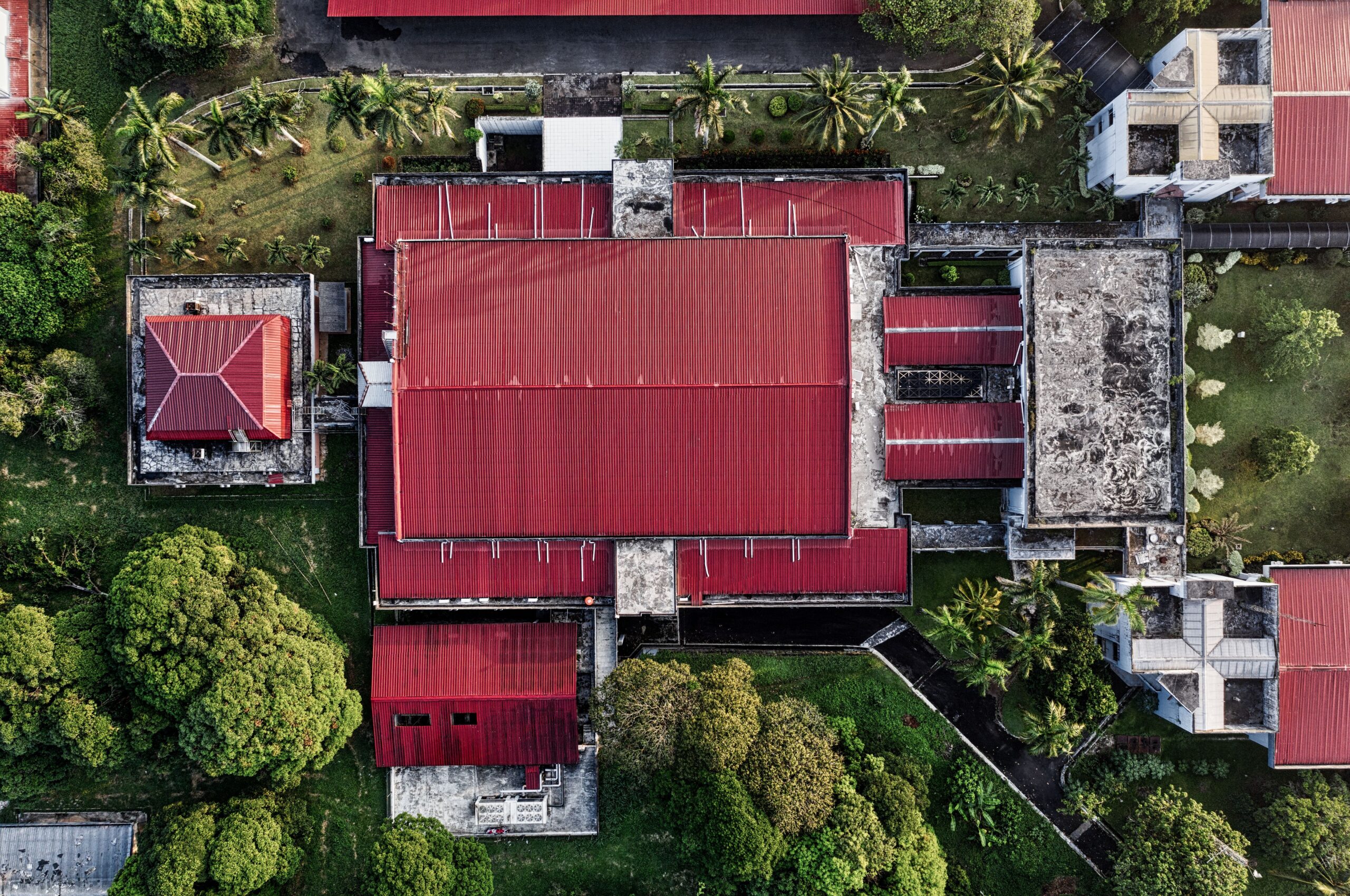 Roof painting Blackburn project — restored tiled roof